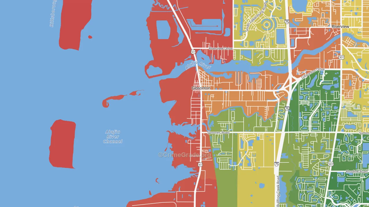 Gardenville, FL Map of Assault Rates