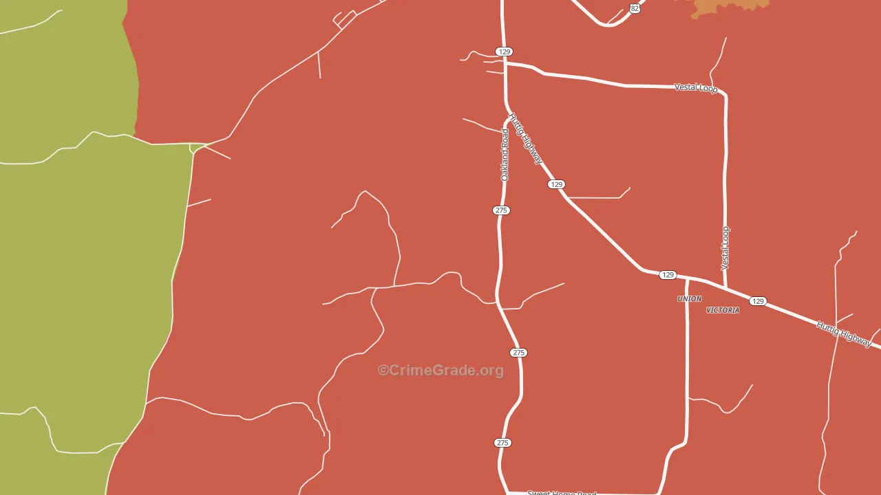 Gardner, AR Map of Assault Rates