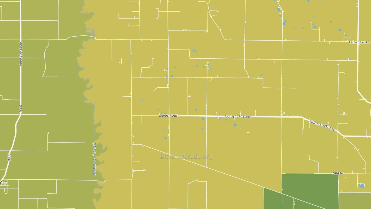 Gards Point, IL Map of Assault Rates