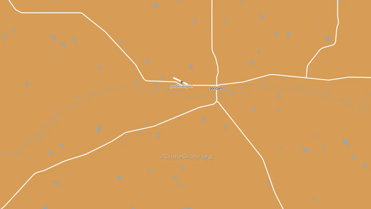 Garfield County, MT Map of Assault Rates