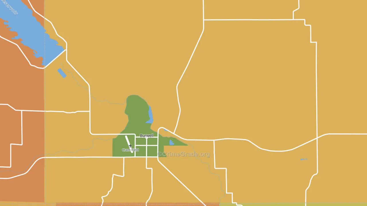 Garfield County, NE Map of Assault Rates
