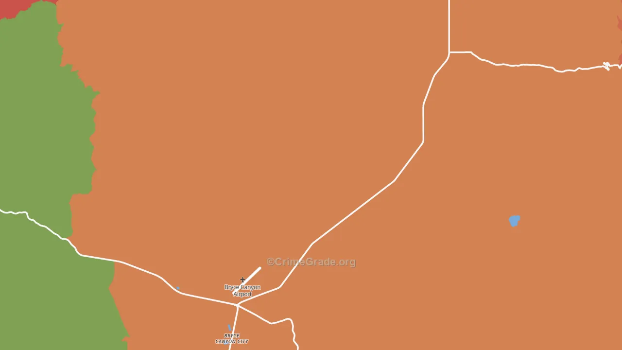 Garfield County, UT Map of Assault Rates