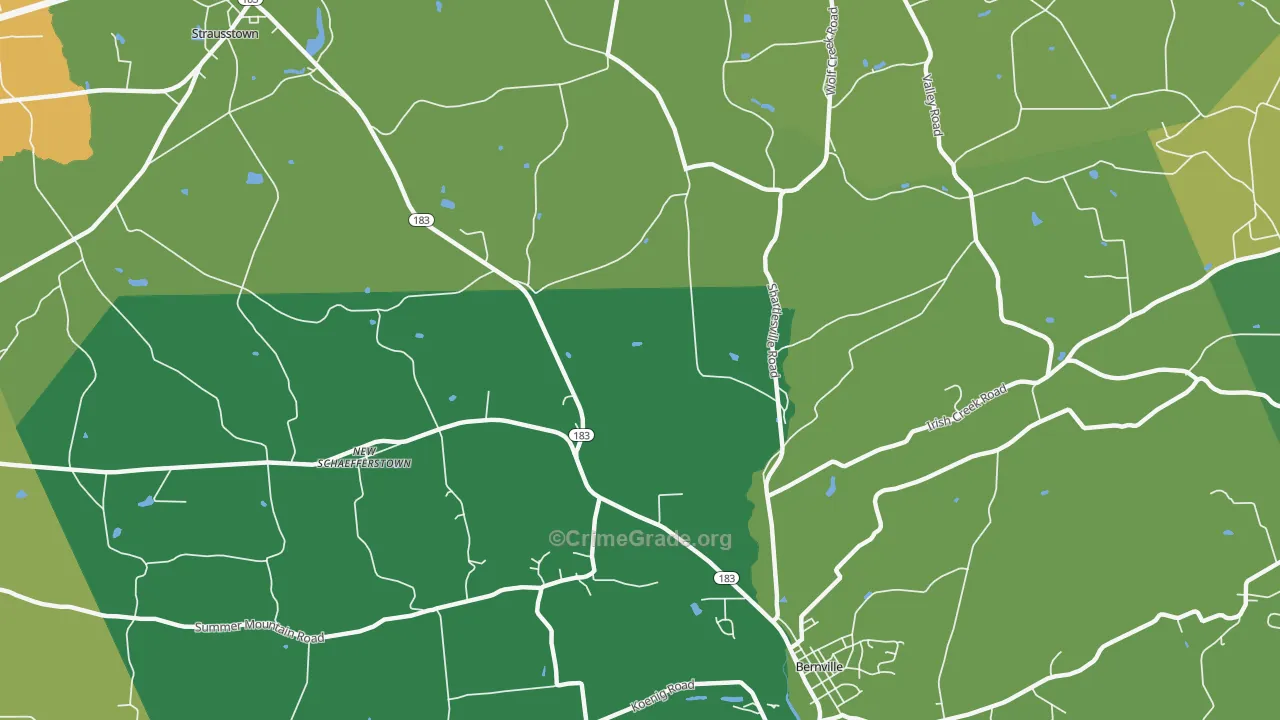 Garfield, PA Map of Assault Rates