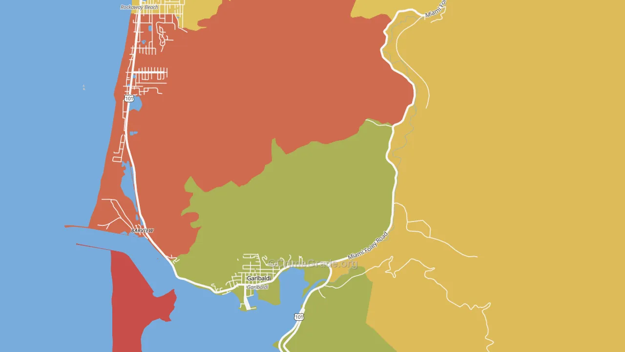 Garibaldi, OR Map of Assault Rates