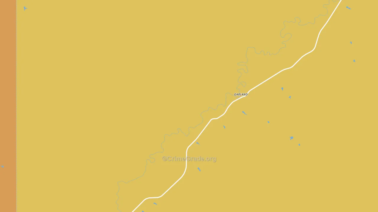 Garland, MT Map of Assault Rates
