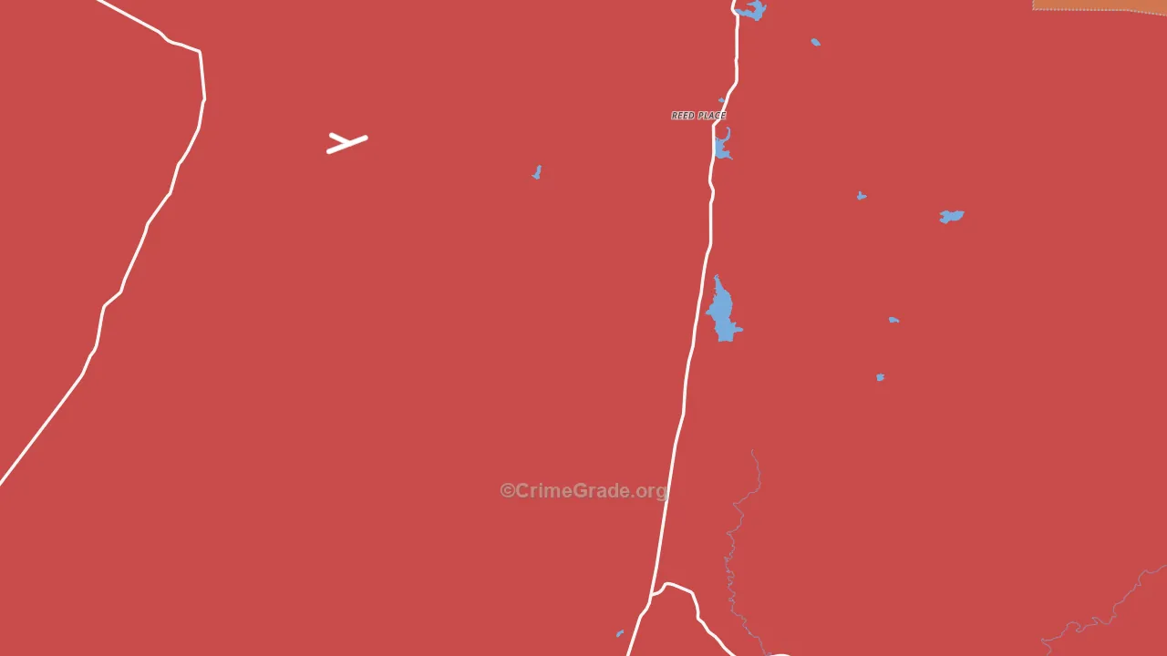 Garrett, WY Map of Assault Rates