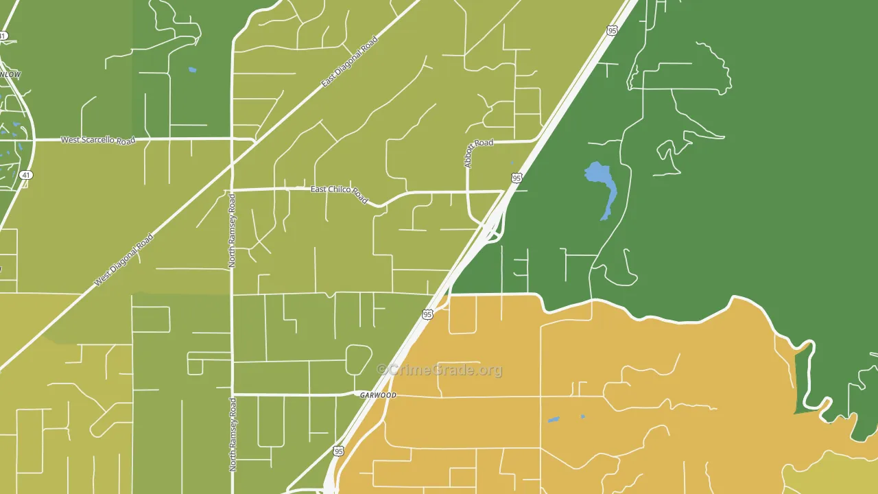 Garwood, ID Map of Assault Rates