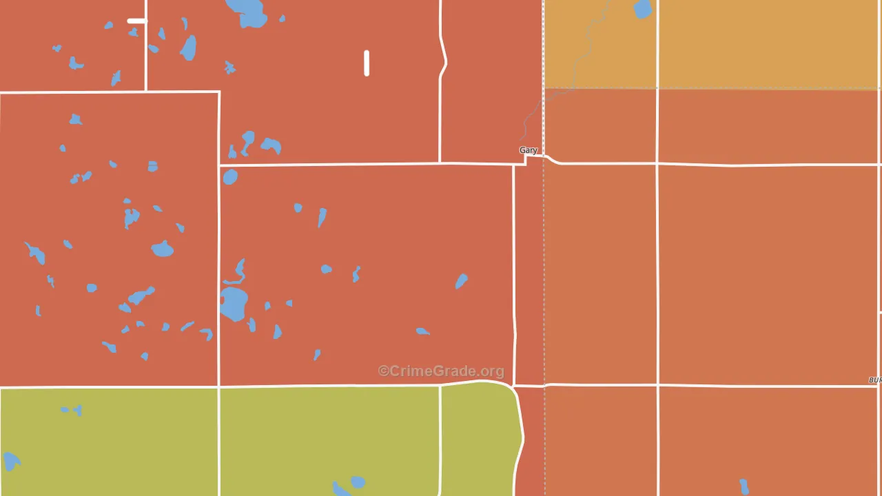 Gary, SD Map of Assault Rates