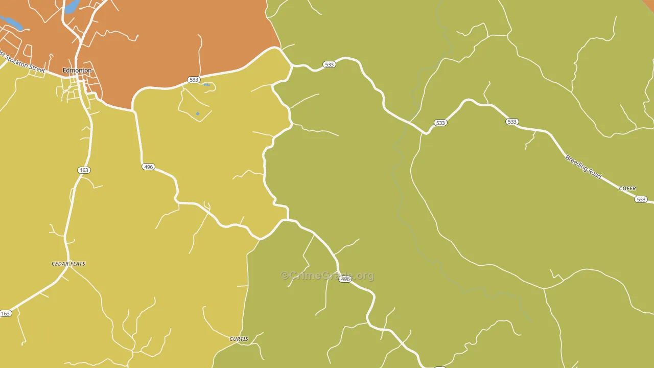 Gascon, KY Map of Assault Rates