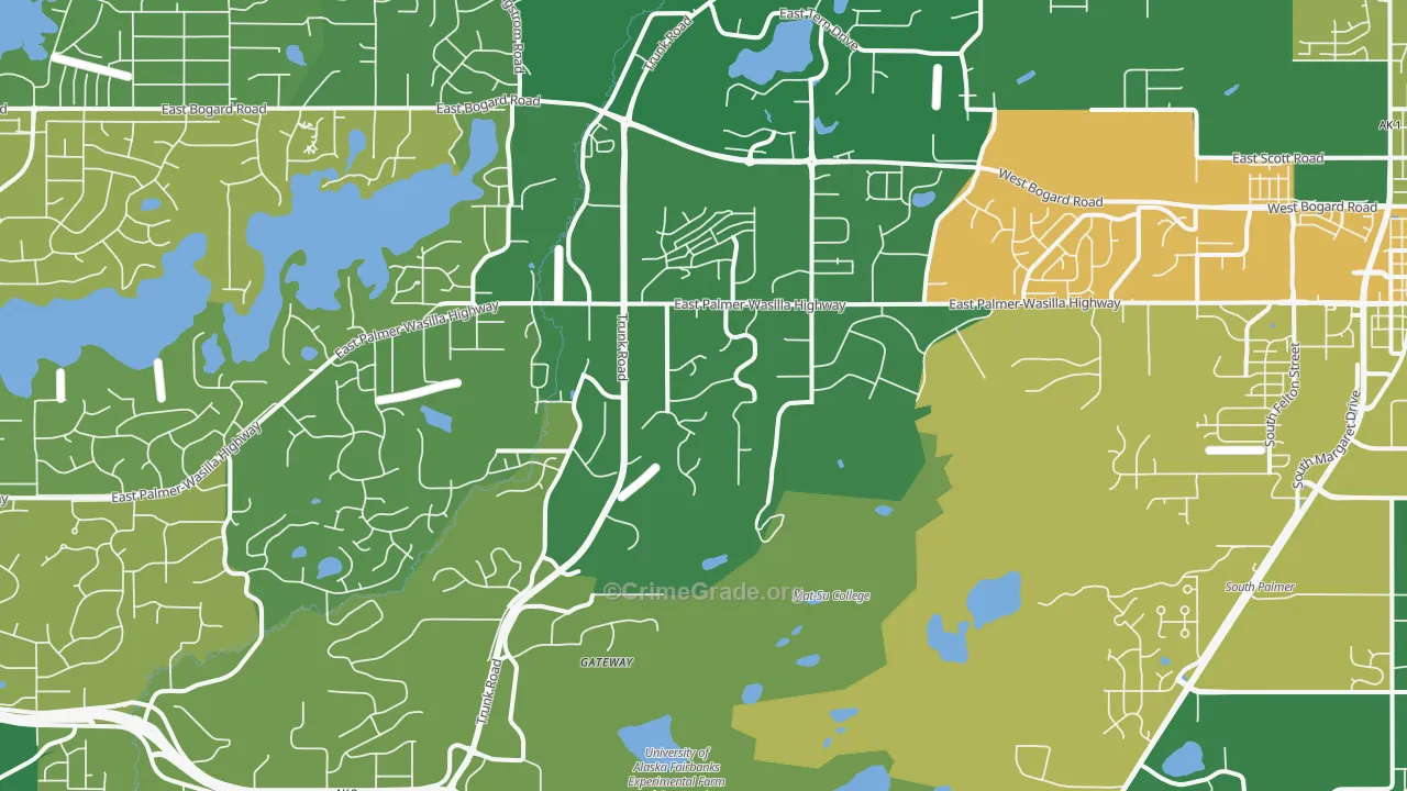 Gateway, AK Map of Assault Rates