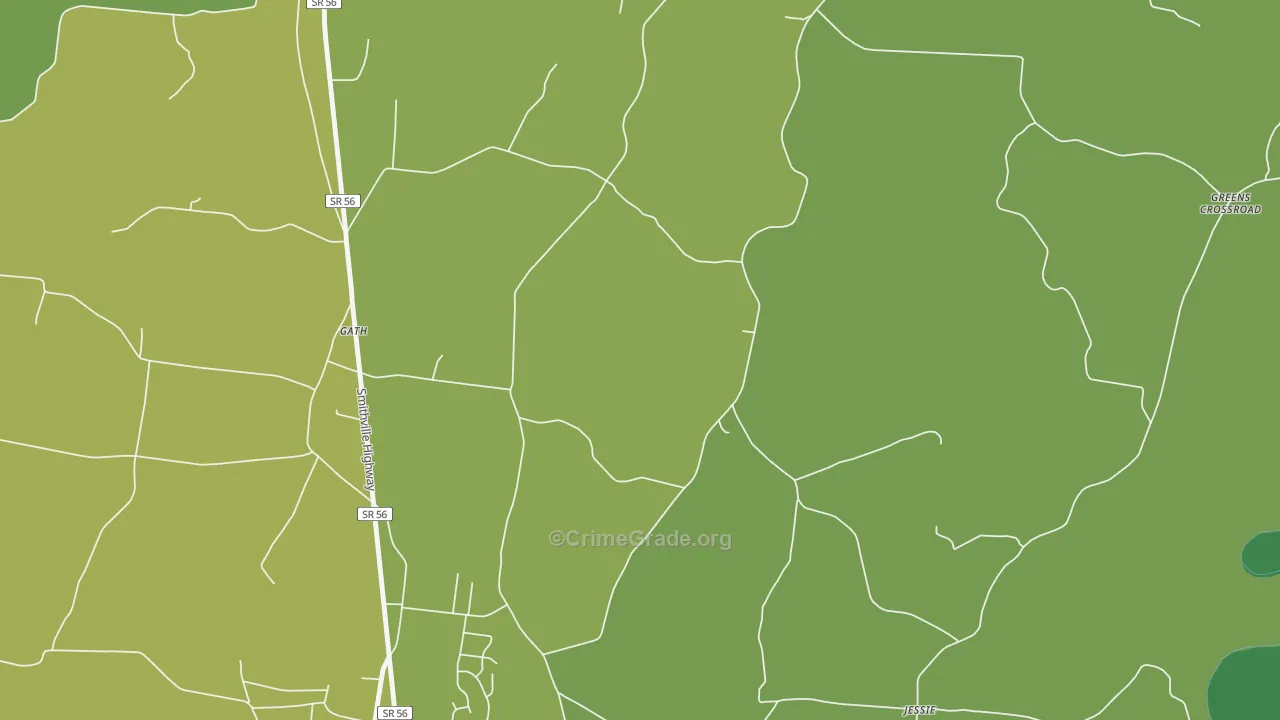 Gath, TN Map of Assault Rates