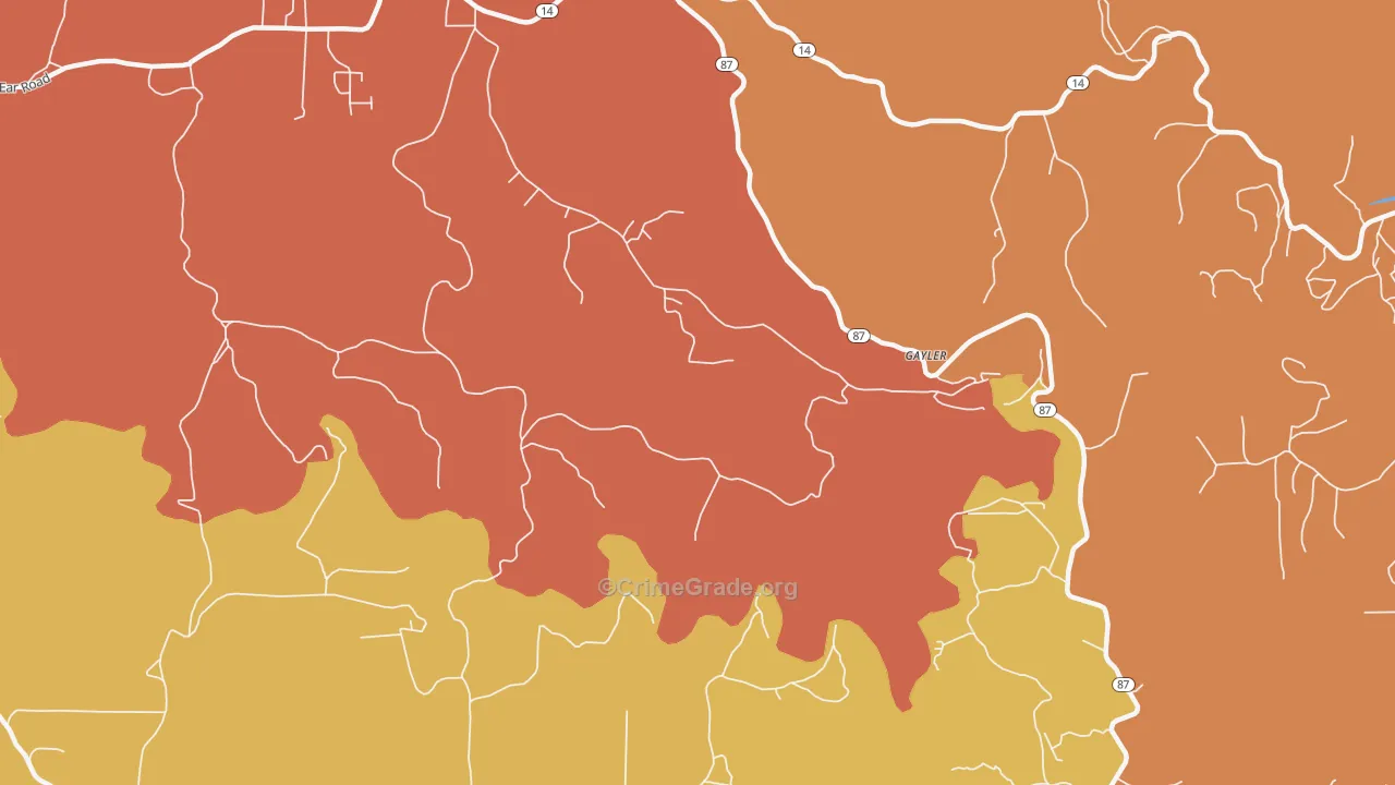 Gayler, AR Map of Assault Rates