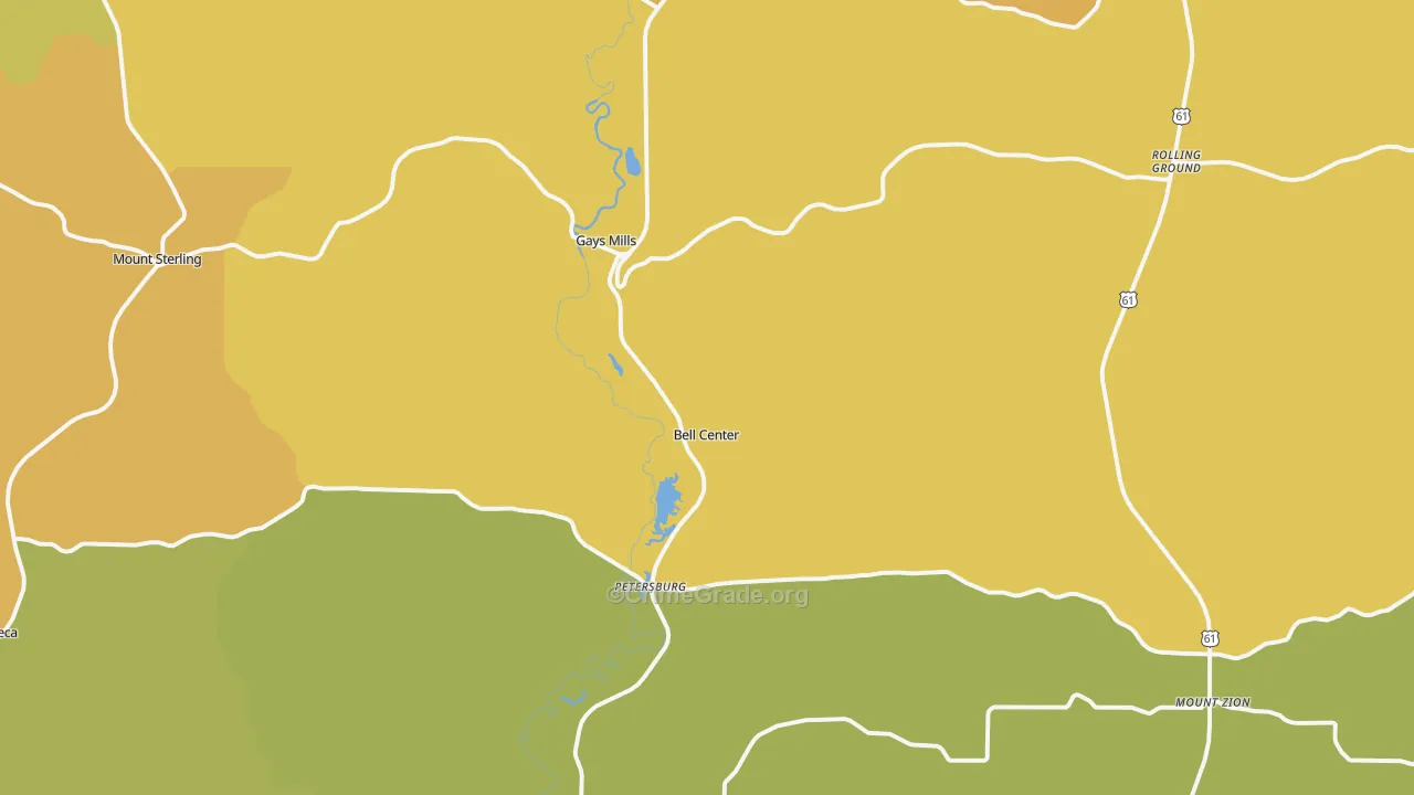 Gays Mills, WI Map of Assault Rates