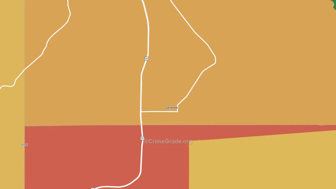 Genesee, ID Map of Assault Rates