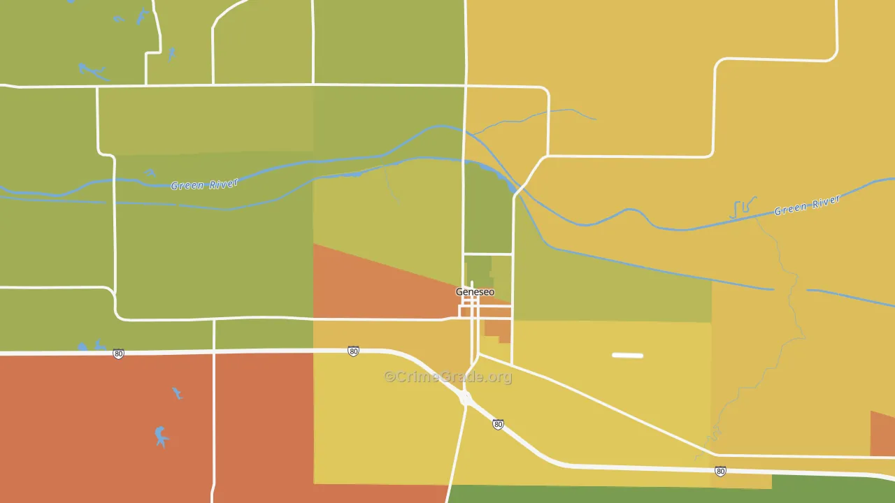 Geneseo, IL Map of Assault Rates