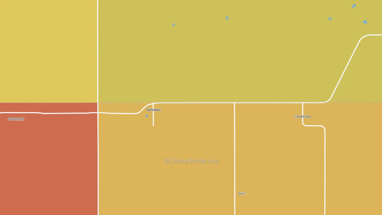 Geneseo, KS Map of Assault Rates