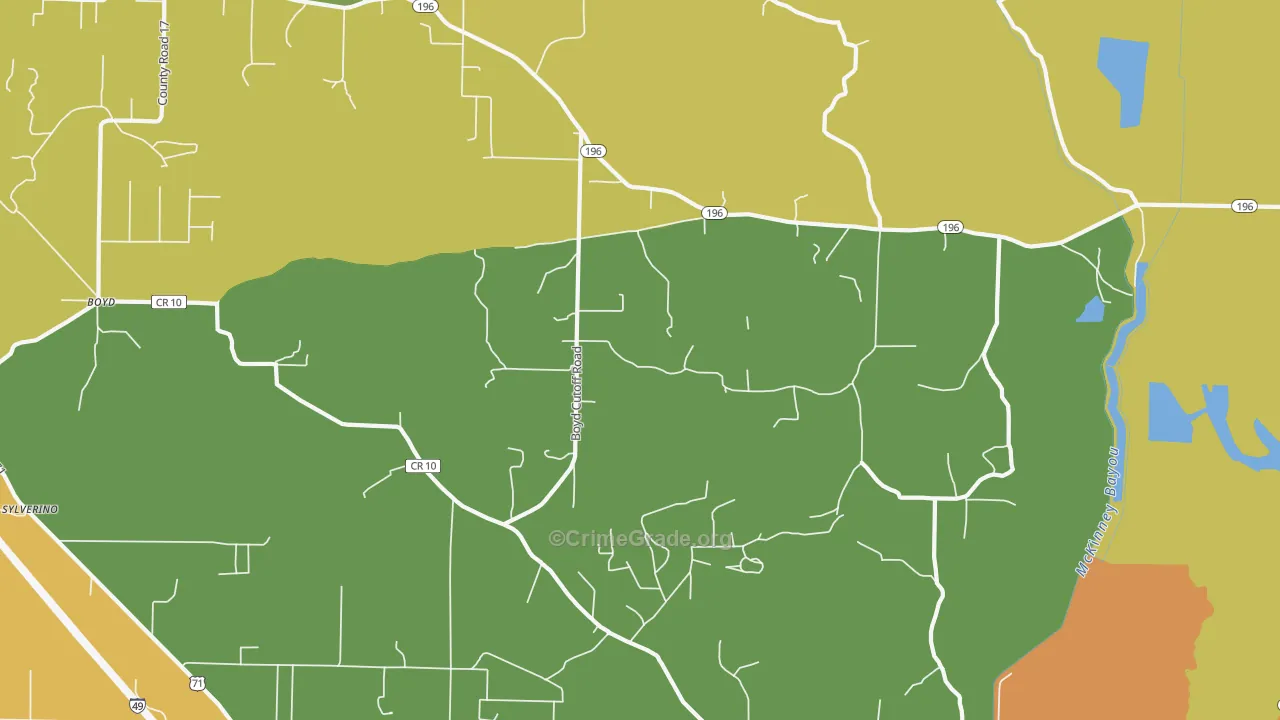Genoa, AR Map of Assault Rates