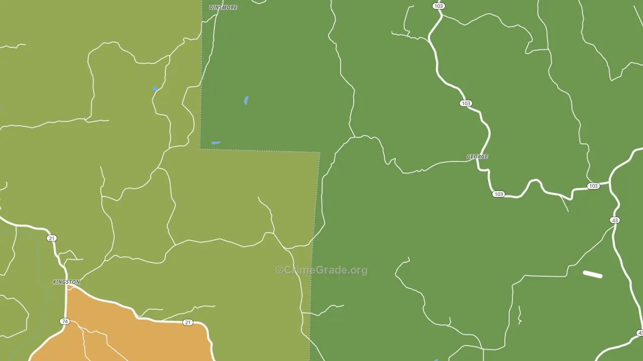 George, AR Map of Assault Rates