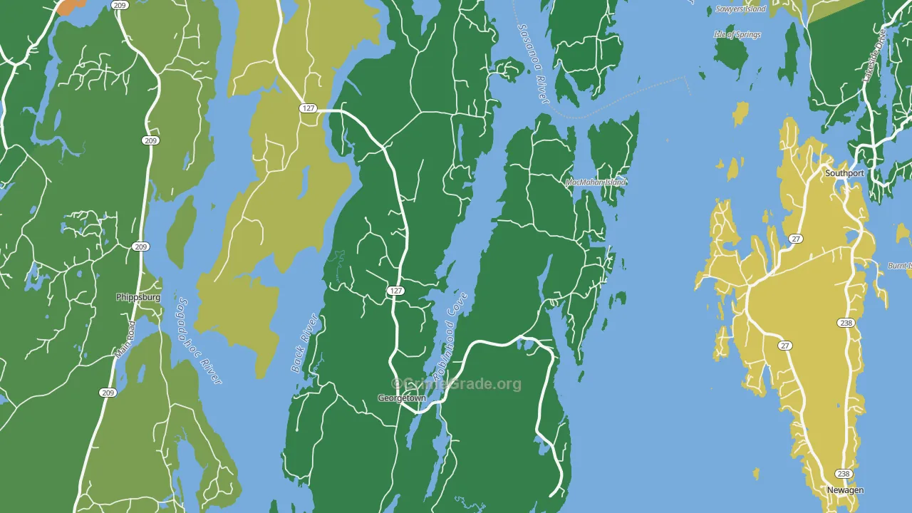 Georgetown, ME Map of Assault Rates