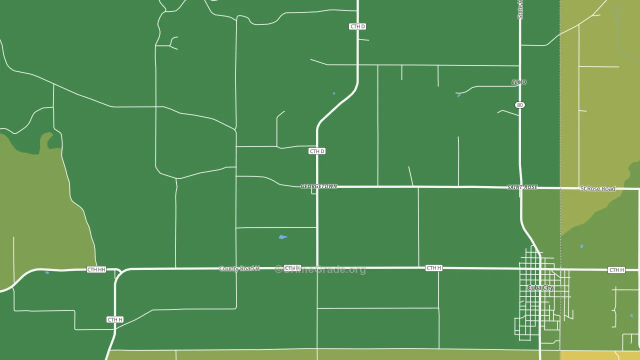 Georgetown, WI Map of Assault Rates