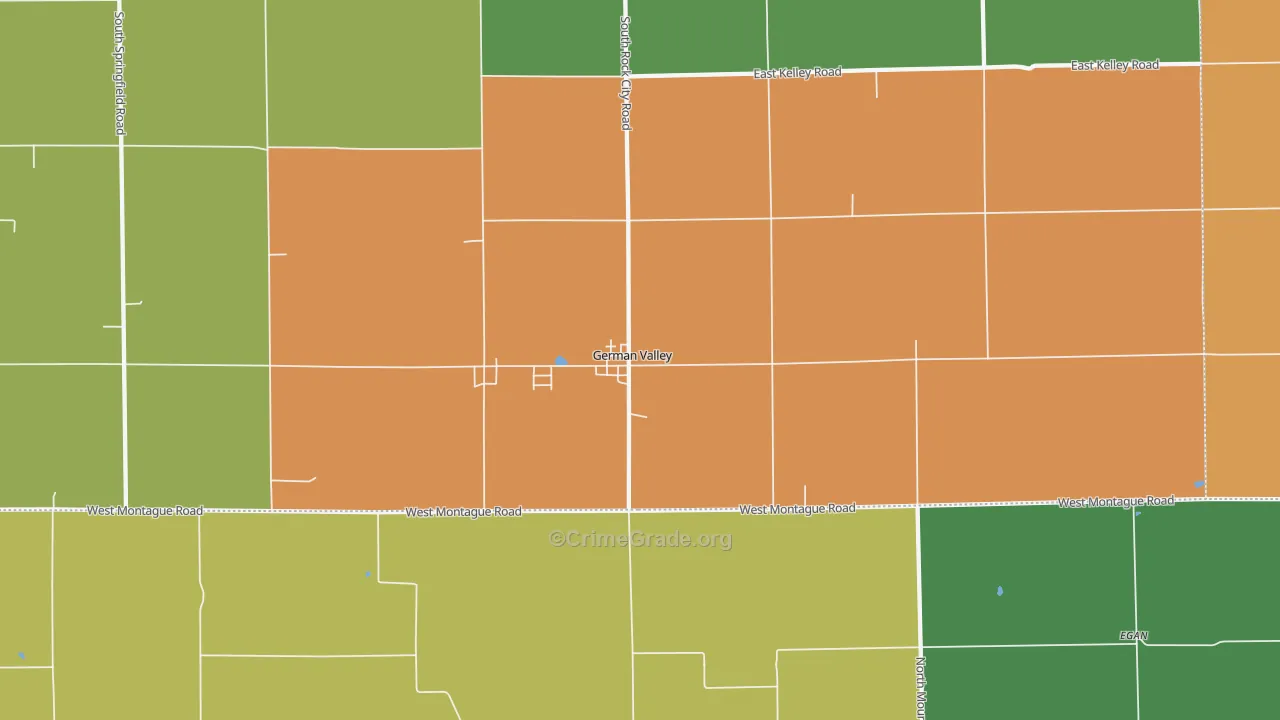 German Valley, IL Map of Assault Rates