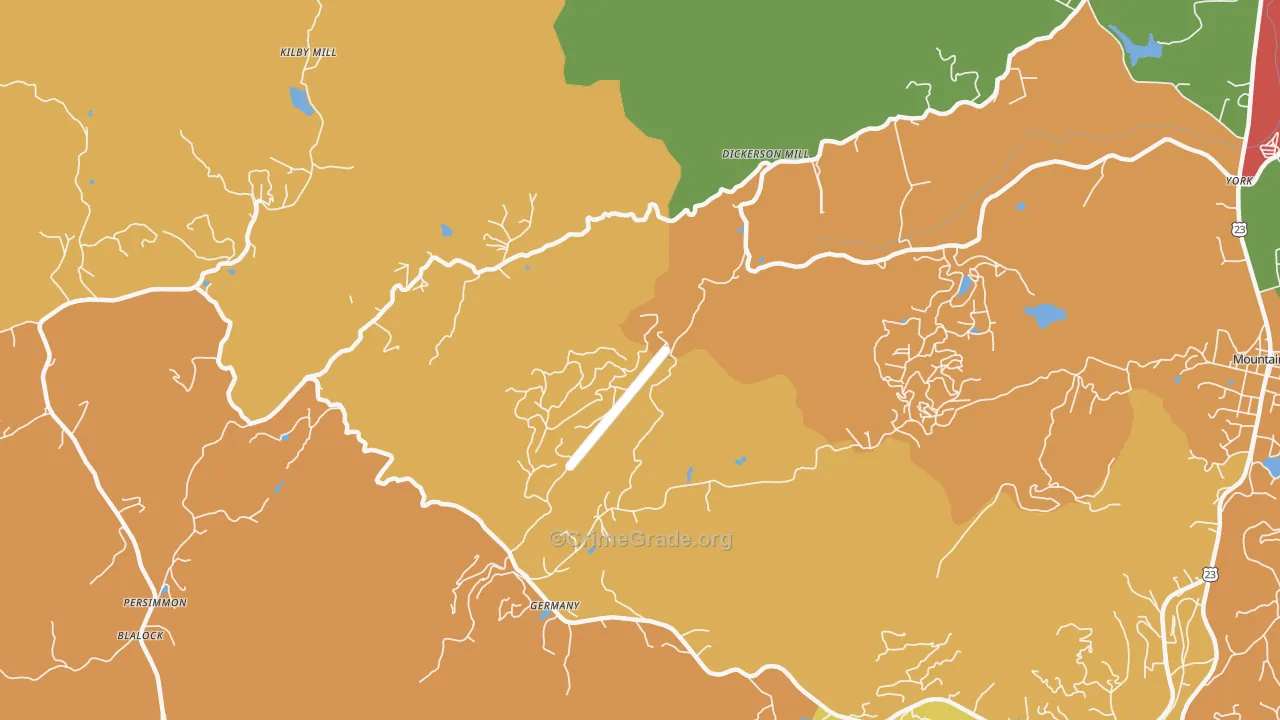 Germany, GA Map of Assault Rates
