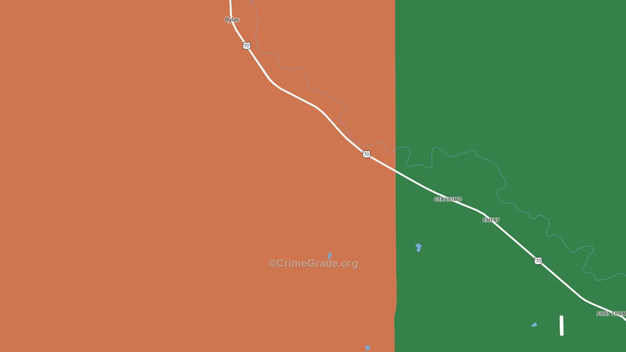Geronimo, AZ Map of Assault Rates
