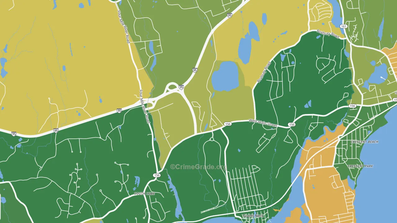 Giants Neck, CT Map of Assault Rates