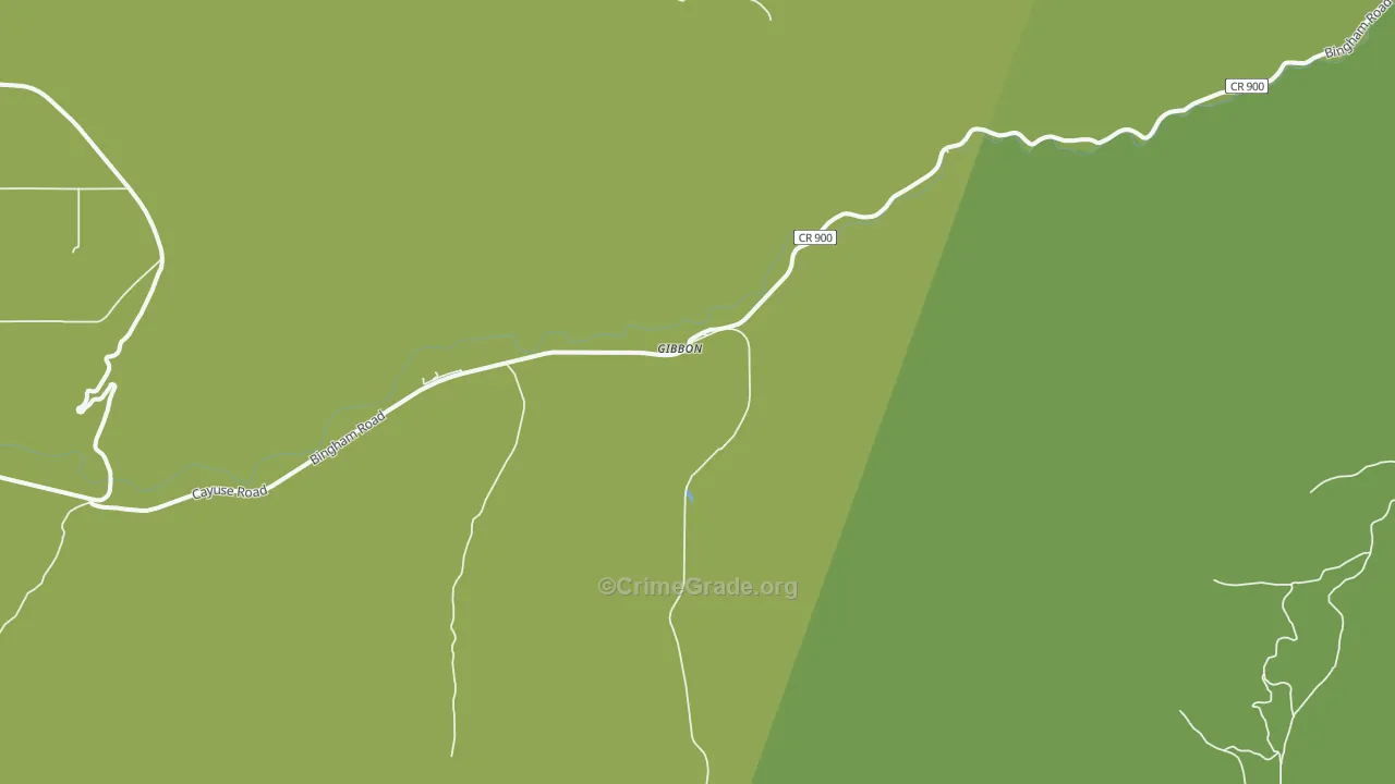 Gibbon, OR Map of Assault Rates