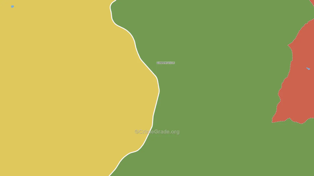 Gibbonsville, ID Map of Assault Rates