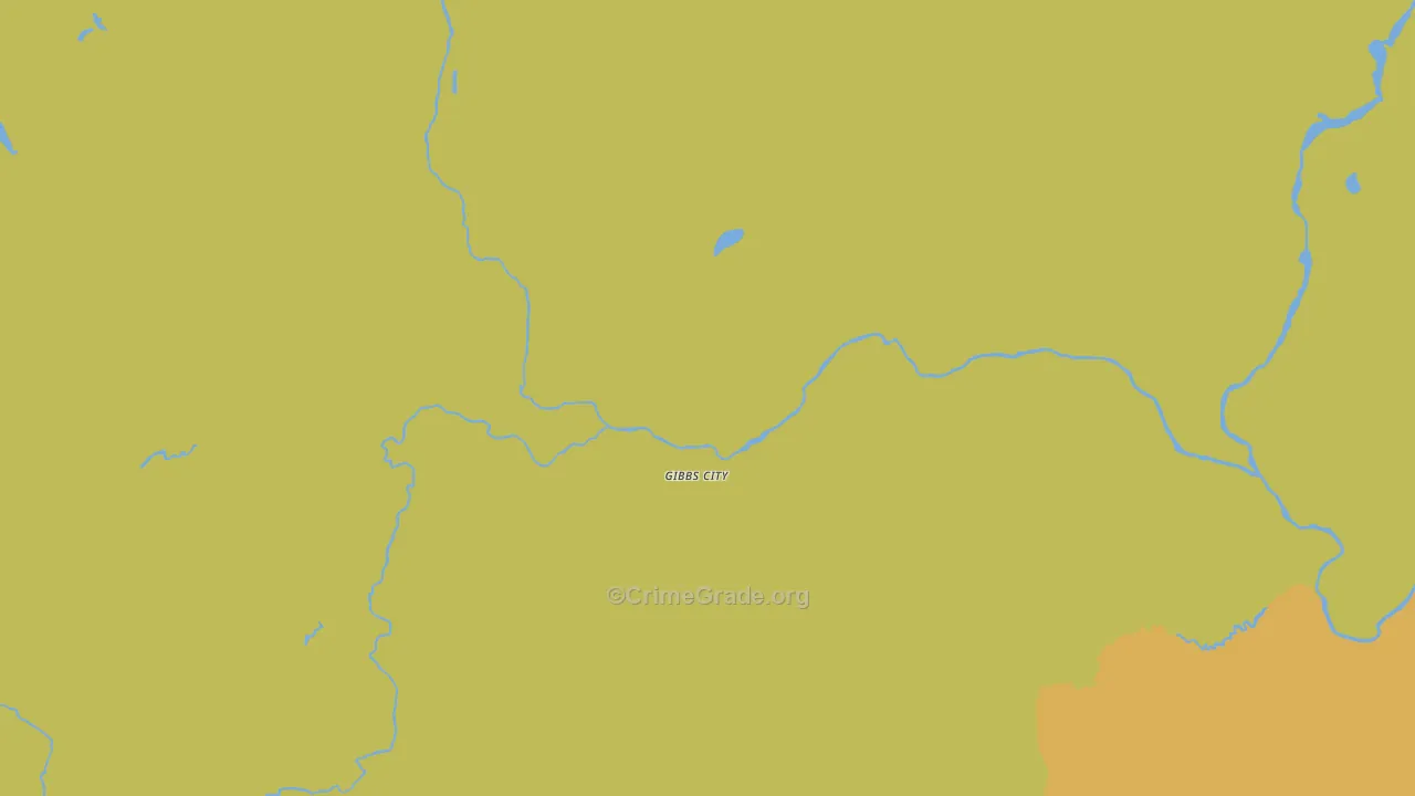 Gibbs City, MI Map of Assault Rates