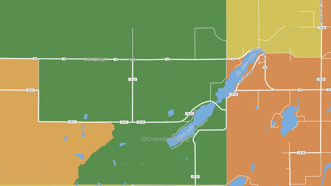 Giese, MN Map of Assault Rates