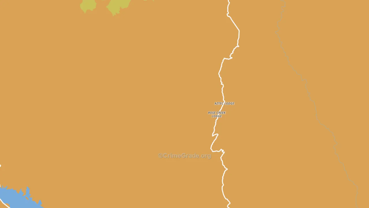 Gila County, AZ Map of Assault Rates