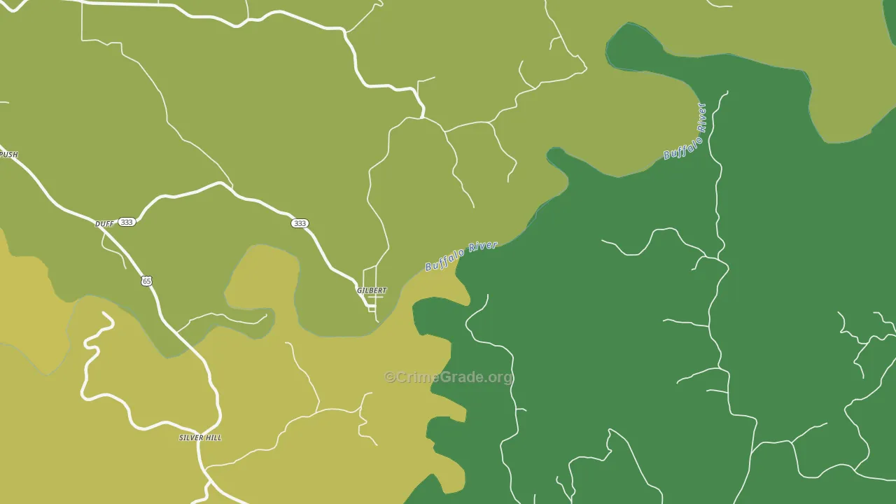 Gilbert, AR Map of Assault Rates