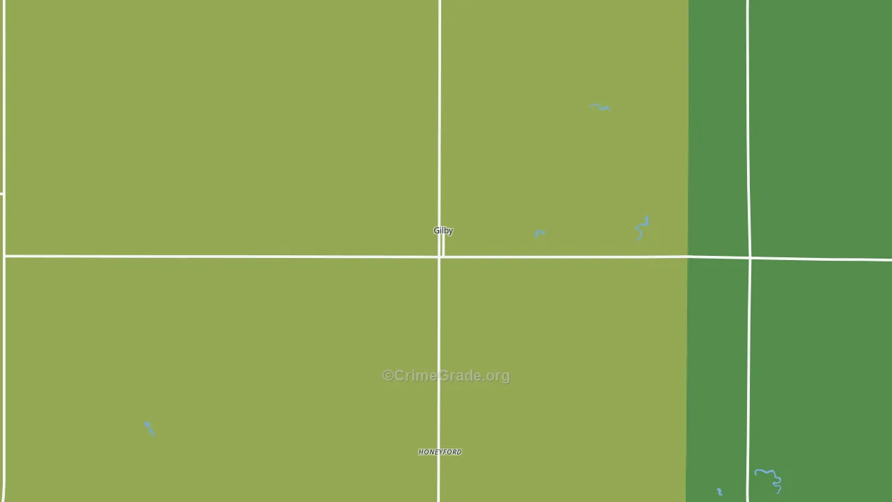 Gilby, ND Map of Assault Rates