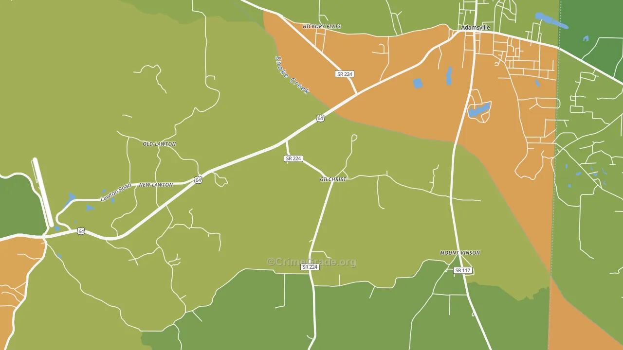 Gilchrist, TN Map of Assault Rates