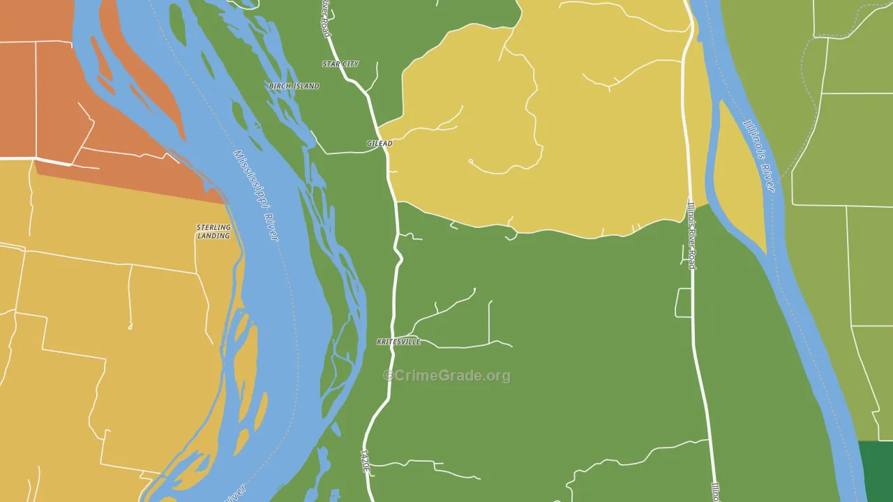 Gilead, IL Map of Assault Rates