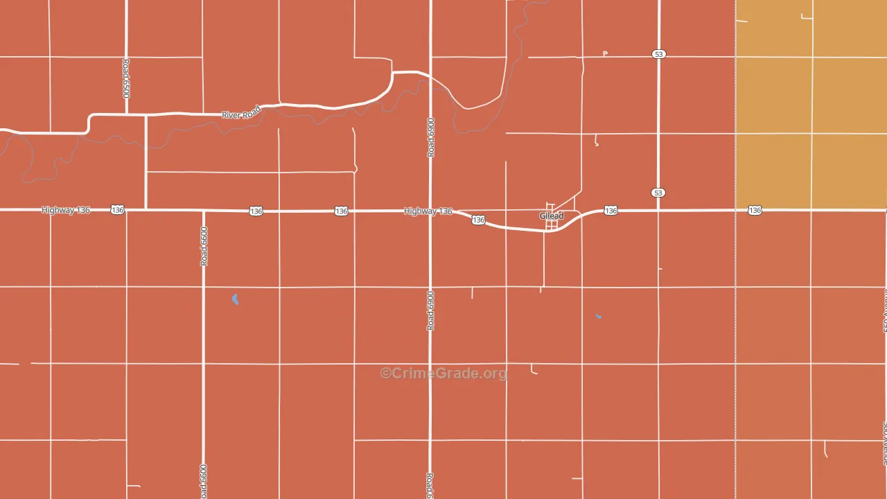 Gilead, NE Map of Assault Rates