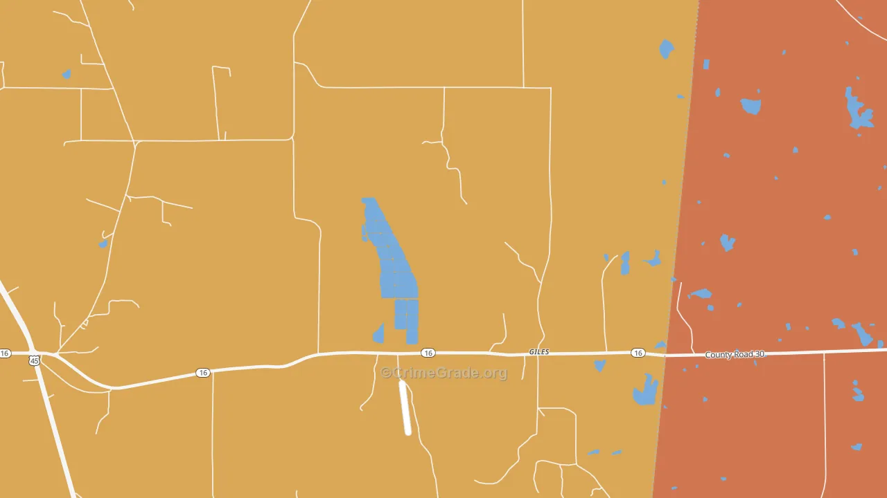 Giles, MS Map of Assault Rates