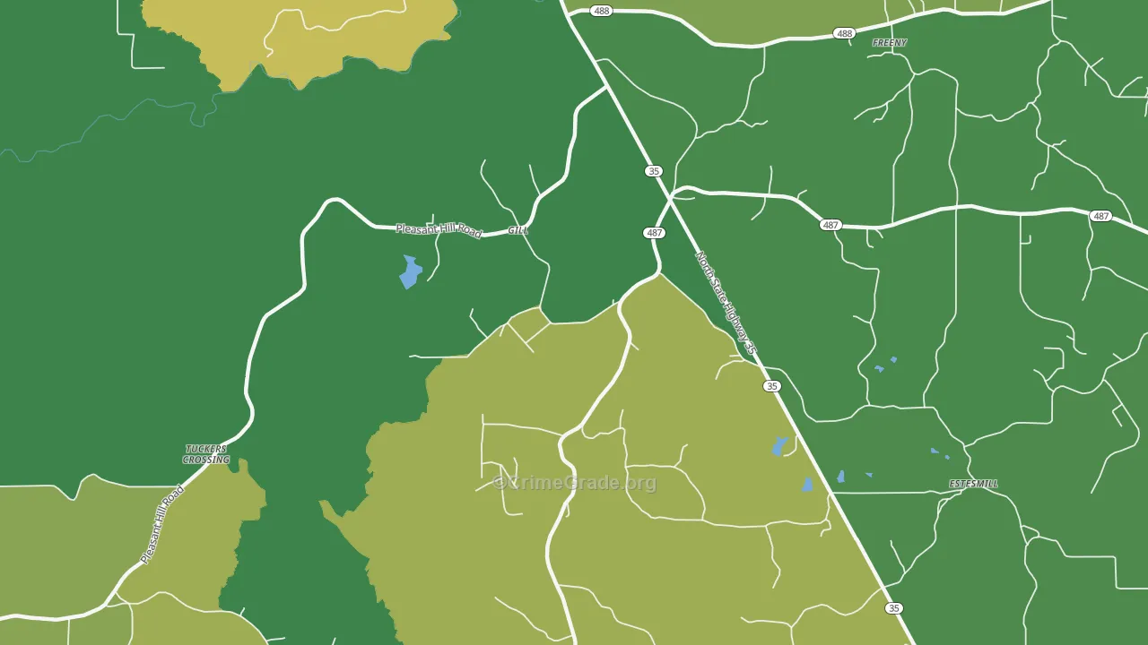Gill, MS Map of Assault Rates