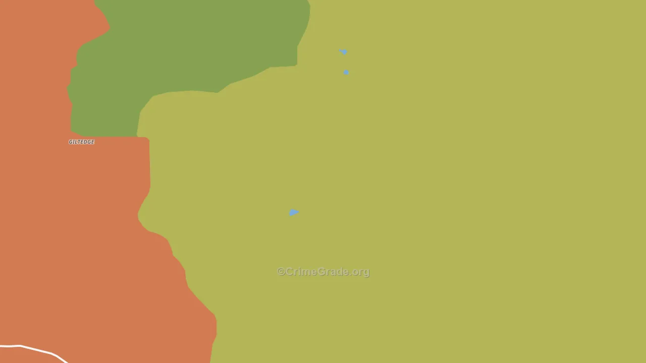 Giltedge, MT Map of Assault Rates