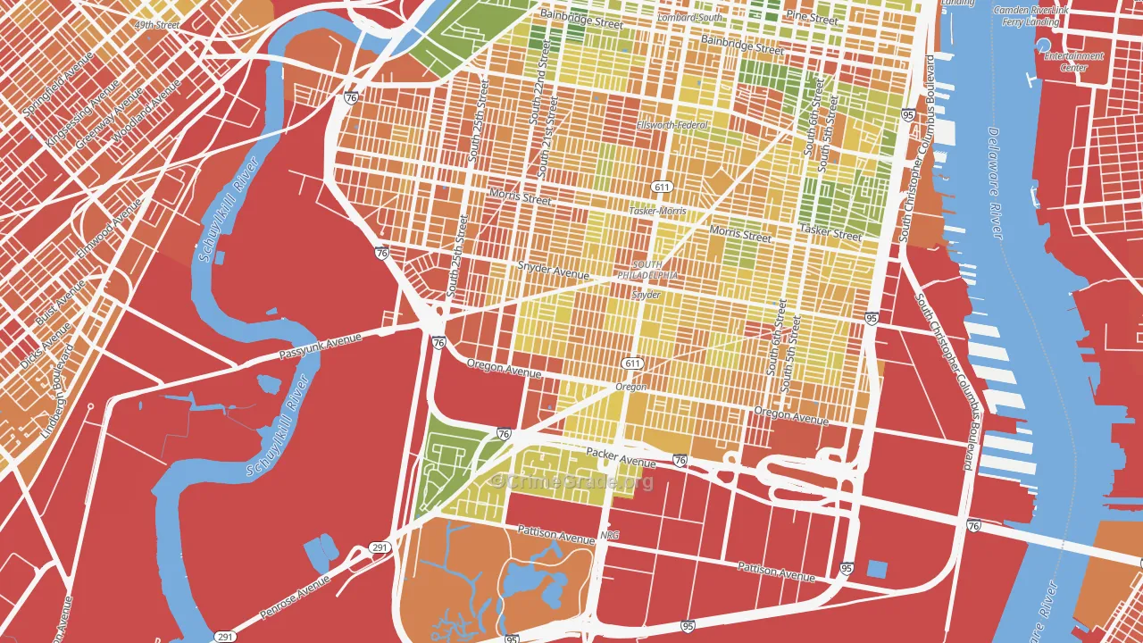 Girard Estates, Philadelphia, PA Map of Assault Rates