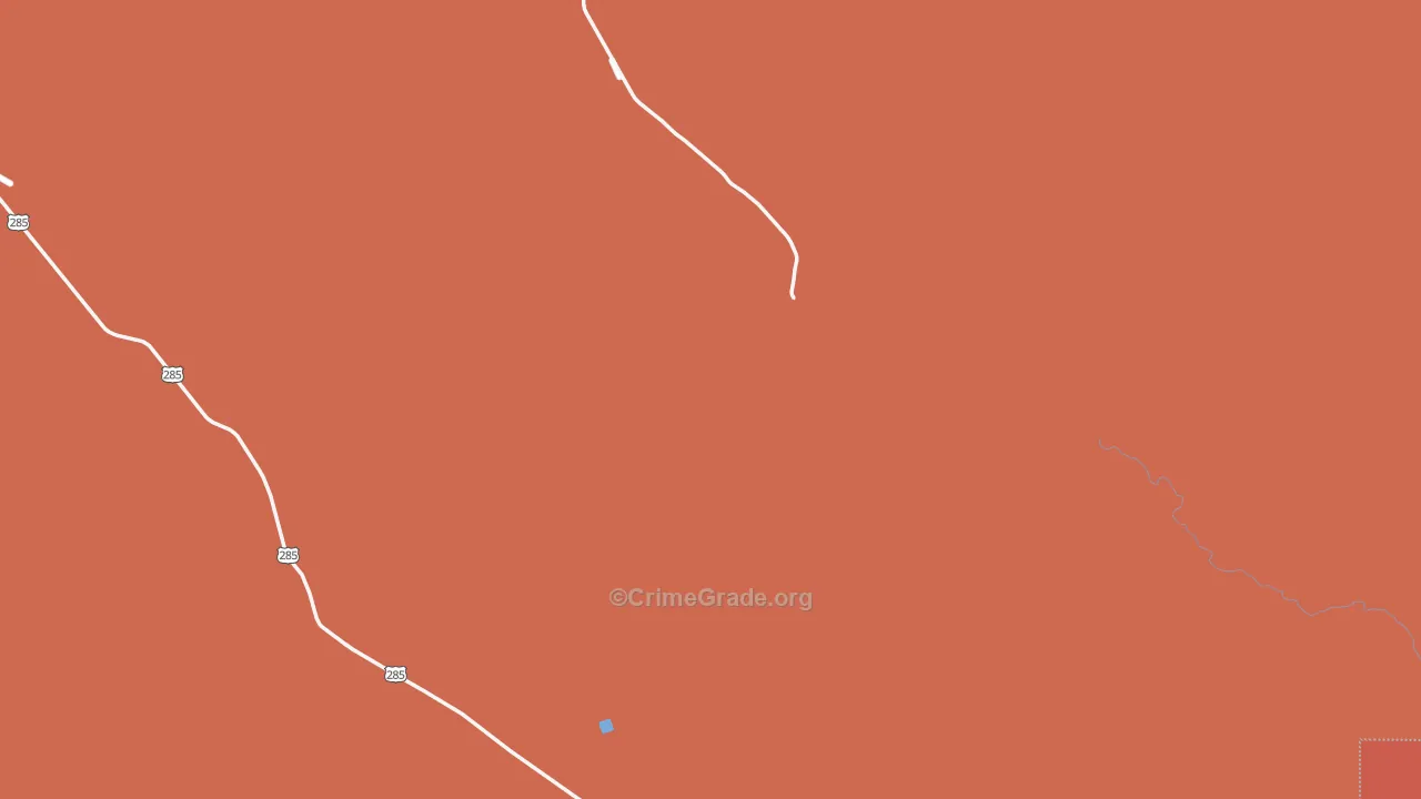 Girvin, TX Map of Assault Rates