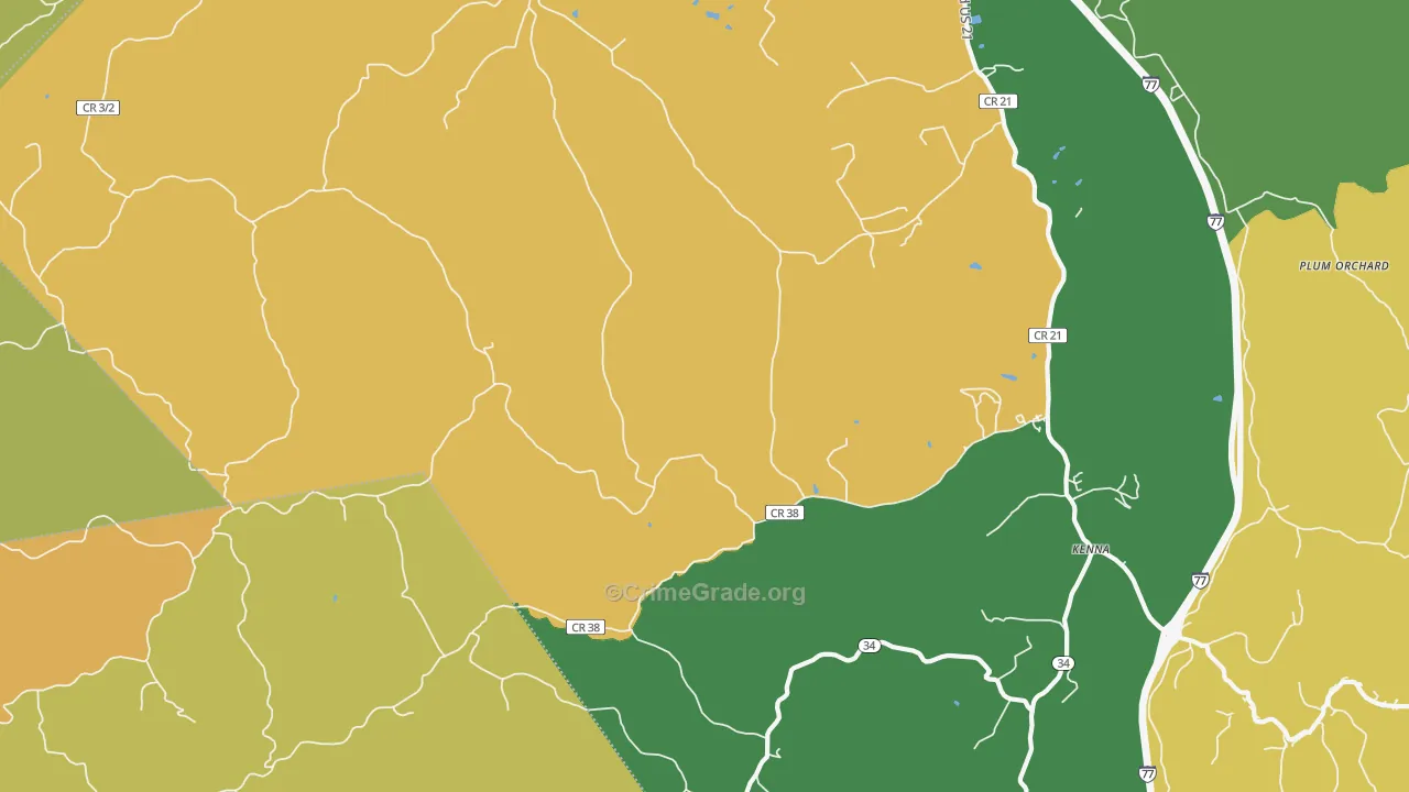 Given, WV Map of Assault Rates