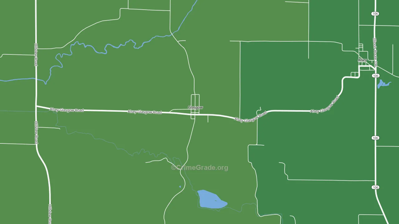 Glasgow, IL Map of Assault Rates