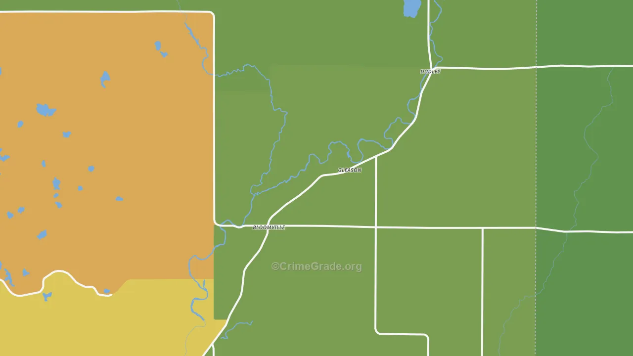 Gleason, WI Map of Assault Rates