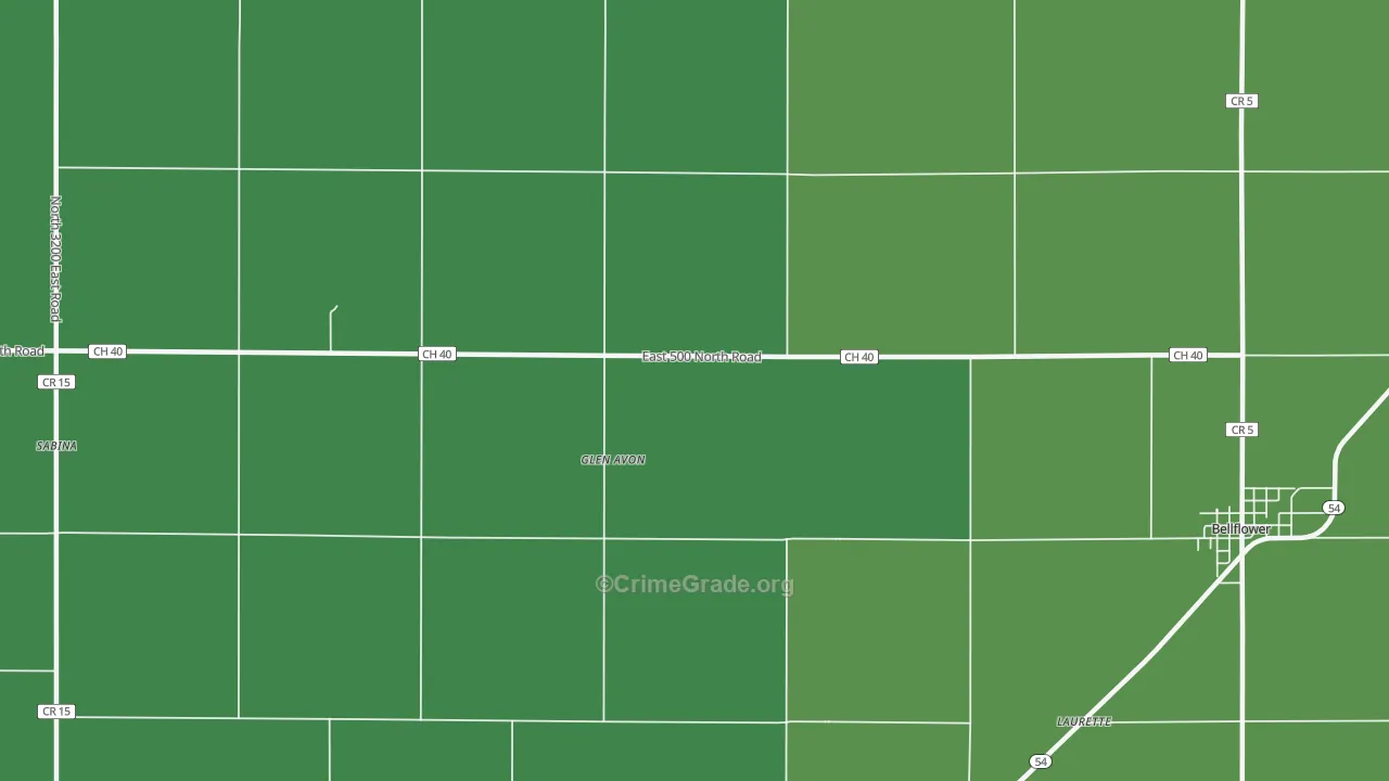 Glen Avon, IL Map of Assault Rates