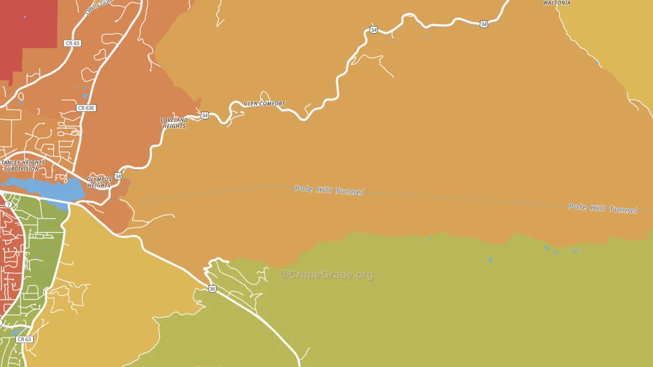 Glen Comfort, CO Map of Assault Rates