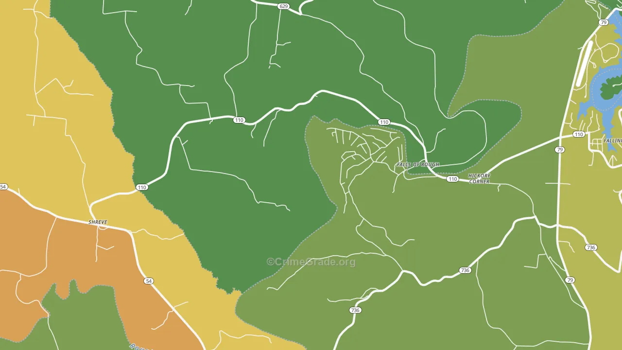 Glen Dean, KY Map of Assault Rates