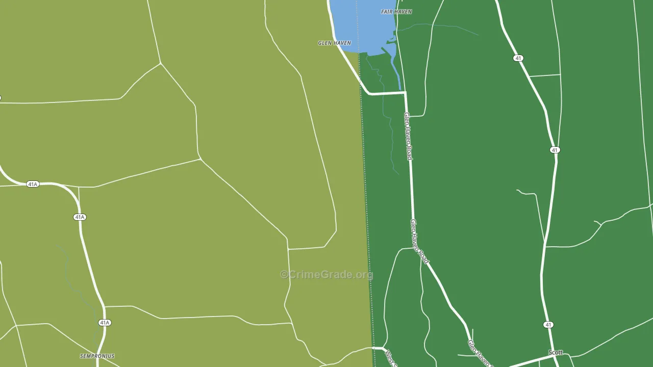 Glen Haven, NY Map of Assault Rates